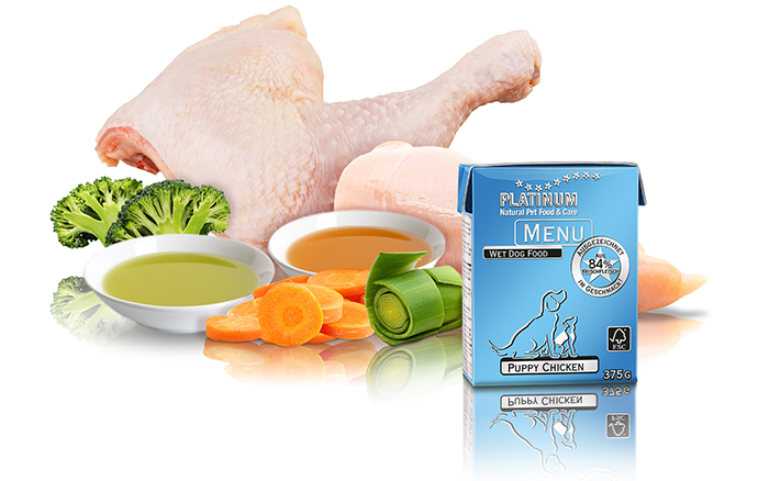 Arrangement MENU Puppy Chicken mitProdukt 1 1