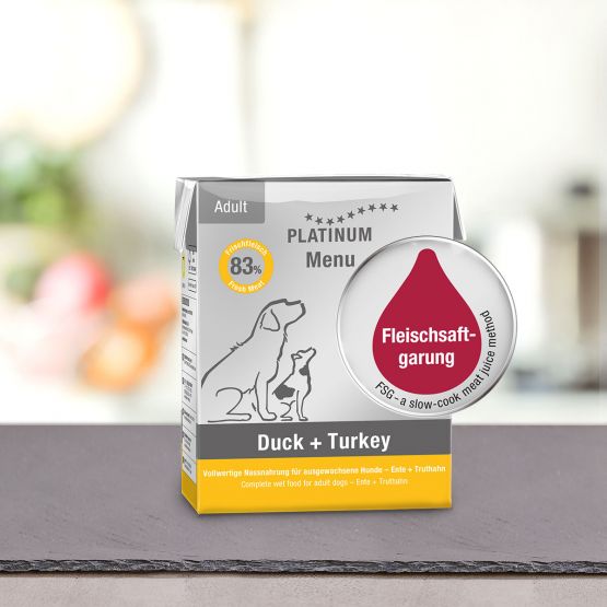 nassfutter hund menu adult duck turkey 51