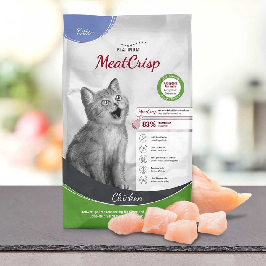 PLATINUM MEATCRISP KITTEN CHICKEN ΑΠΟΞΗΡΑΜΕΝΗ ΞΗΡΑ ΤΡΟΦΗ ΓΙΑ ΓΑΤΑΚΙΑ ΜΕ 83% ΦΡΕΣΚΟ ΚΡΕΑΣ ΚΟΤΟΠΟΥΛΟΥ 3kg