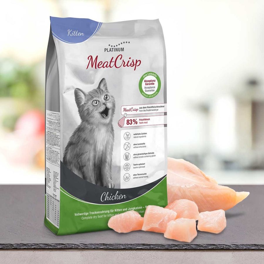 PLATINUM MEATCRISP KITTEN CHICKEN ΑΠΟΞΗΡΑΜΕΝΗ ΞΗΡΑ ΤΡΟΦΗ ΓΙΑ ΓΑΤΑΚΙΑ ΜΕ 83% ΦΡΕΣΚΟ ΚΡΕΑΣ ΚΟΤΟΠΟΥΛΟΥ PLATINUM HELLAS