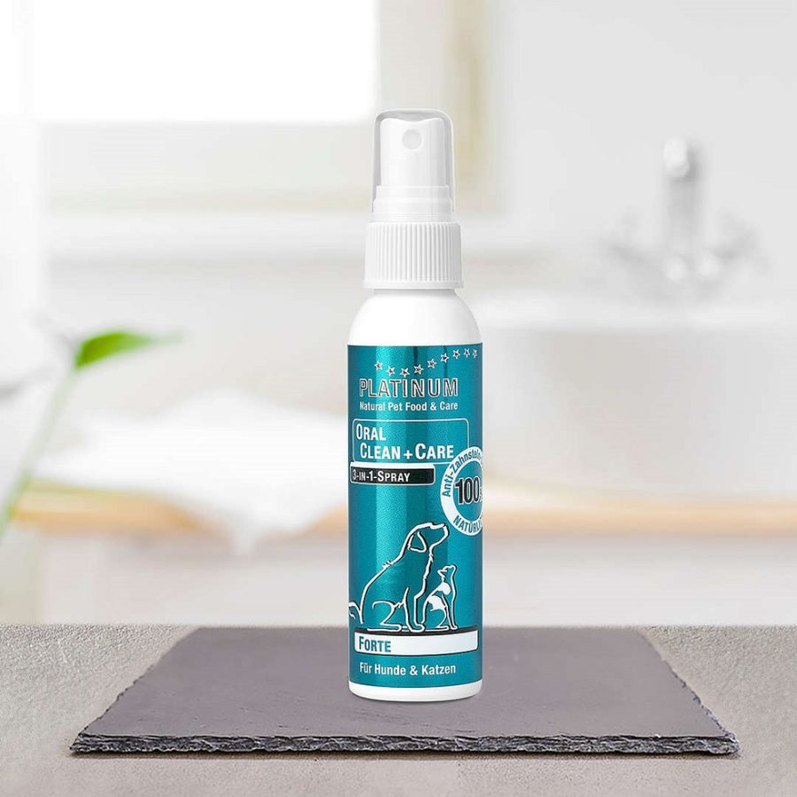 PLATINUM NATURAL ORAL CLEAN CARE SPRAY FORTE ΑΠΟΜΑΚΡΥΝΣΗ ΠΕΤΡΑΣ, ΚΑΚΟΣΜΙΑΣ, ΕΡΕΘΙΣΜΕΝΩΝ ΟΥΛΩΝ ΣΕ ΣΚΥΛΟΥΣ ΓΑΤΕΣ 65 ML