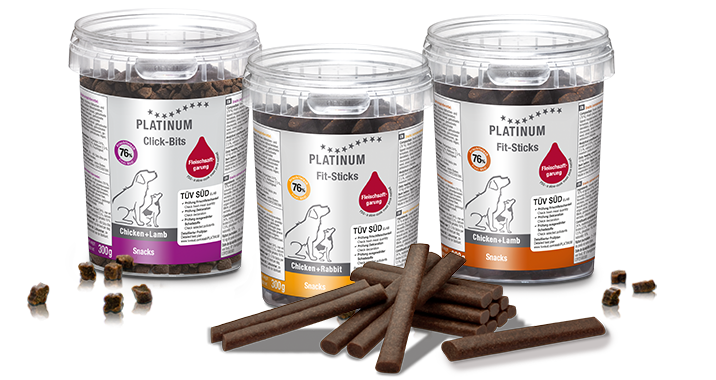 highlight snacks hundeleckerlis cklickbits fitstick hundefutter platinum